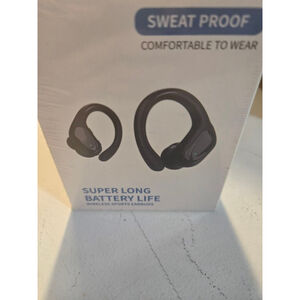 Unbranded Wireless Sports Earbuds One Size Black